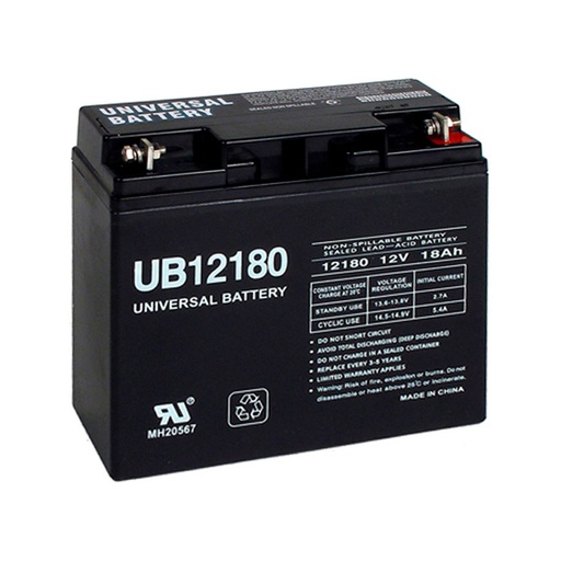 BATERIAS TWO (2) BAT-12180 (12v, 18aH)