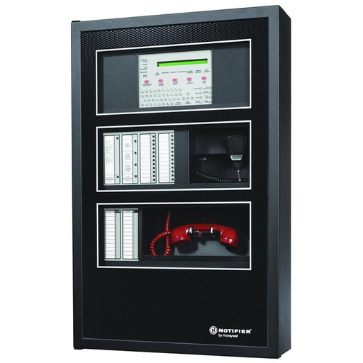 GABINETE C DE ACERO | VENTANA LEXAN 3 NIVELES - NEGRO
