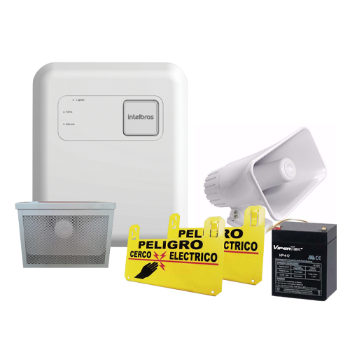 KIT ELECTRIFICADOR WIFI | HASTA 7K | Incluye: ELECTRIFICADOR WIFI + SIRENA 30W + LETRERO + BATERIA + TEMPLADOR Y AISLADOR